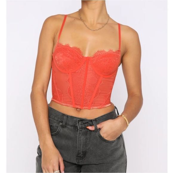 ❤️"White fox" courset top size XL - Picture 4 of 12